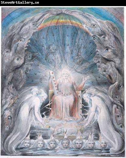William Blake Four and Twenty Elders Casting their Crowns before the Divine Throne